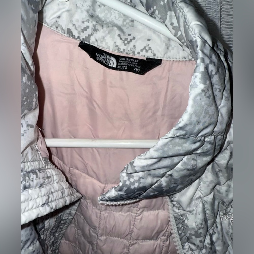 The North Face Kids Puffer Jacket - Gray and Pink